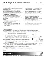 Altinex TNP461 User Manual предпросмотр