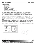 Предварительный просмотр 3 страницы Altinex TNP461 User Manual