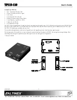 Preview for 3 page of Altinex TP115-110 User Manual