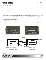 Предварительный просмотр 3 страницы Altinex TP115-121 User Manual