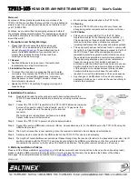 Altinex TP315-105 User Manual preview