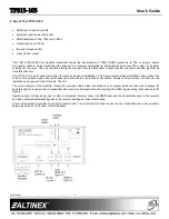 Предварительный просмотр 3 страницы Altinex TP315-105 User Manual