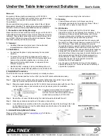 Altinex UT240-125S User Manual preview