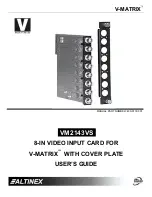 Altinex V-MATRIX VM2143VS User Manual preview