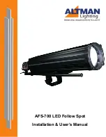 Altman AFS-700 Installation & User Manual preview