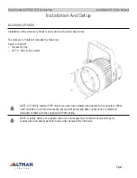 Preview for 7 page of Altman AIP-200-RGBL-B User Manual