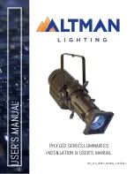 Altman PHX Series User Manual preview