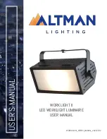 Preview for 1 page of Altman WORK LIGHT II User Manual