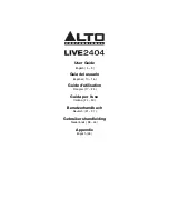 Alto Professional LIVE2404 User Manual предпросмотр