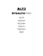 Предварительный просмотр 1 страницы Alto Professional Stealth Pro User Manual