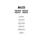 Alto Professional TX3 Series User Manual предпросмотр