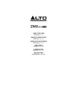 Предварительный просмотр 1 страницы Alto Professional ZMX164FXUSB Quick Start Manual