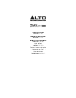 Preview for 1 page of Alto Professional ZMX244FXUSB Quick Start Manual