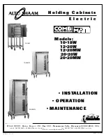 Alto-Shaam 10-18W Installation Operation & Maintenance preview