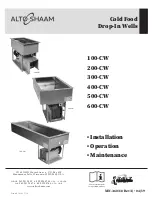 Alto-Shaam 100-CW Installation Operation & Maintenance preview