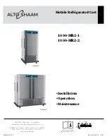 Alto-Shaam 1000-MR2-1 Installation, Operation And Maintenance Manual preview