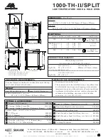 Предварительный просмотр 2 страницы Alto-Shaam 1000-TH-II/Spilt Specifications