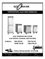 Preview for 1 page of Alto-Shaam 1000-TH/III Operation And Care Manual