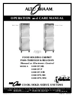 Preview for 1 page of Alto-Shaam 1000-UP/HD Operation And Care Manual