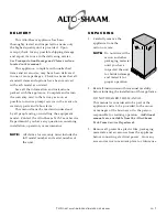 Preview for 3 page of Alto-Shaam 1200-TH/III Installation & Operation Manual