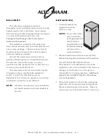 Preview for 2 page of Alto-Shaam 1200-UP Series Installation Operation & Maintenance