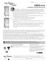 Предварительный просмотр 1 страницы Alto-Shaam 2800-RTM/e Specification Sheet