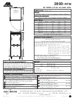 Предварительный просмотр 2 страницы Alto-Shaam 2800-RTM/e Specification Sheet