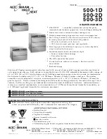 Preview for 1 page of Alto-Shaam 500-1D Specification Sheet