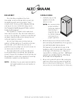 Preview for 3 page of Alto-Shaam 500-E/Deluxe Installating And Operation Manual