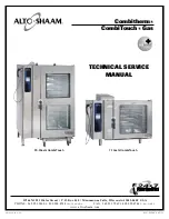 Alto-Shaam 7.14esG CombiTouch Technical & Service Manual предпросмотр