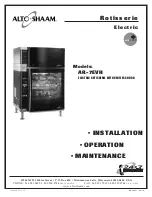 Alto-Shaam AR-7EVH Installation & Operation Manual preview