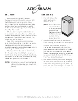 Preview for 3 page of Alto-Shaam ASC-2E8 ASC-4E Installation & Operating Manual