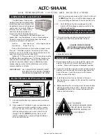 Предварительный просмотр 2 страницы Alto-Shaam CH-75 Operation And Care Manual