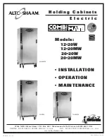 Preview for 1 page of Alto-Shaam CombiMate 12-20MW Installation Operation & Maintenance