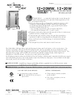 Preview for 1 page of Alto-Shaam CombiMate 12-20MW Specifications