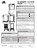 Preview for 2 page of Alto-Shaam CombiMate 12-20MW Specifications