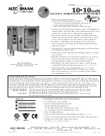 Alto-Shaam Combitherm 10-10ESiN Specifications preview