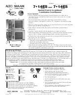 Предварительный просмотр 1 страницы Alto-Shaam Combitherm 7.14ES Series Specification Sheet