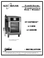 Alto-Shaam Combitherm CT EXPRESS 4-10ESi Installation Manual предпросмотр