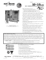 Предварительный просмотр 1 страницы Alto-Shaam COMBITOUCH SERIES 10 10ESG Specifications