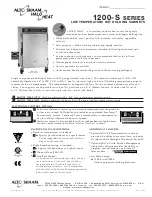 Preview for 1 page of Alto-Shaam Halo Heat 1200-S Specification Sheet