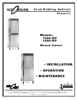 Preview for 1 page of Alto-Shaam Halo Heat 1200-UP Installation Operation & Maintenance