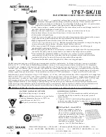 Предварительный просмотр 1 страницы Alto-Shaam Halo Heat 1767-SK/III Specifications