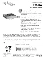 Alto-Shaam Halo Heat 200-HW Specification Sheet preview