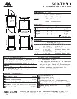 Предварительный просмотр 2 страницы Alto-Shaam Halo Heat 500-TH/III Specifications