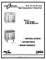 Alto-Shaam HALO HEAT 750-GDU Installation Operation & Maintenance preview