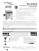 Preview for 1 page of Alto-Shaam Halo Heat 750-S/BCS-2 Specification Sheet