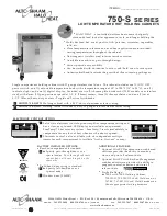 Alto-Shaam Halo Heat 750-S Specification Sheet preview