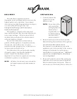 Предварительный просмотр 2 страницы Alto-Shaam HALO HEAT ED2-48/P Installation, Operation And Maintenance Manual