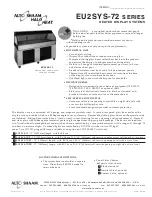 Preview for 1 page of Alto-Shaam HALO HEAT EU2SYS-72 Specification Sheet